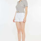 KANCAN Raw Hem Distressed Denim Shorts at Bella Road