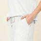 DOUBLE TAKE Full Size Texture Round Neck Short Sleeve T-Shirt and Wide Leg Pants at Bella Road