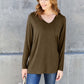 V-Neck Long Sleeve Top