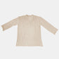 Cozy Bella Road V-Neck Long Sleeve Sweater in creamy tan color, perfect for fall fashion and versatile stylish outfits.