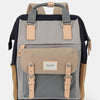 Himawari Waterproof Nylon Backpack Bag with Handles - Grey/Khaki