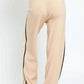 TASHA APPAREL Contrast Trim High Waist Wide Leg Sweater Pants at Bella Road