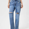 Bella Road Distressed Jeans with Pockets - Medium