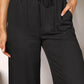 DOUBLE TAKE Drawstring Smocked Waist Wide Leg Pants at Bella Road