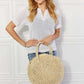 JUSTIN TAYLOR Beach Date Straw Rattan Handbag in Ivory at Bella Road