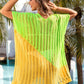 BELLA ROAD Slit Color Block V-Neck Cover Up at Bella Road