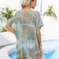 BELLA ROAD Openwork Slit V-Neck Cover Up at Bella Road