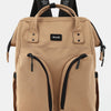 Himawari Waterproof Backpack Bag with Multilayer Pockets - Camel