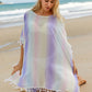 Tassel Boat Neck Half Sleeve Cover Up