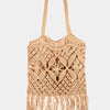 Woven Handbag with Tassel - KA