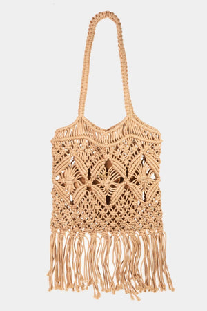 FAME Woven Handbag with Tassel at Bella Road