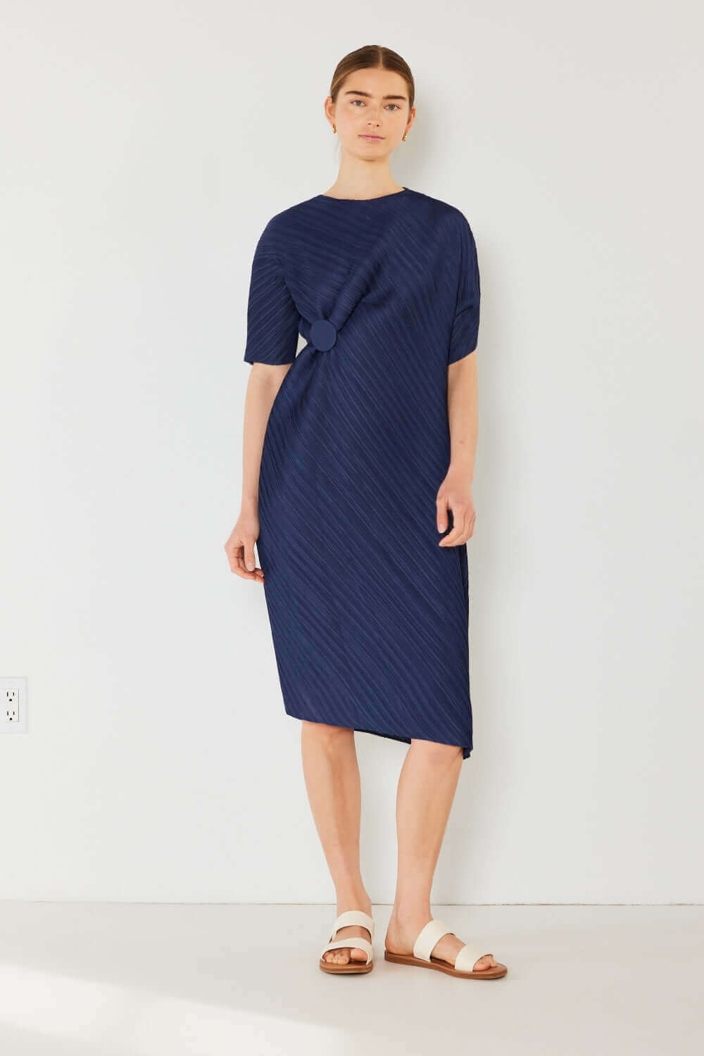 MARINA WEST SWIM Pleated Dolman Sleeve Dress at Bella Road