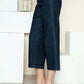 Judy Blue side seam braid detail crop wide leg jeans styled with heels