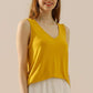 NINEXIS Full Size V-Neck Curved Hem Tank at Bella Road