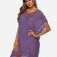 BELLA ROAD Cutout V-Neck Short Sleeve Cover-Up at Bella Road