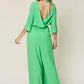 DOUBLE TAKE Full Size Half Sleeve Wide Leg Jumpsuit at Bella Road