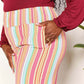 DOUBLE TAKE Striped Smocked Waist Pants with Pockets at Bella Road