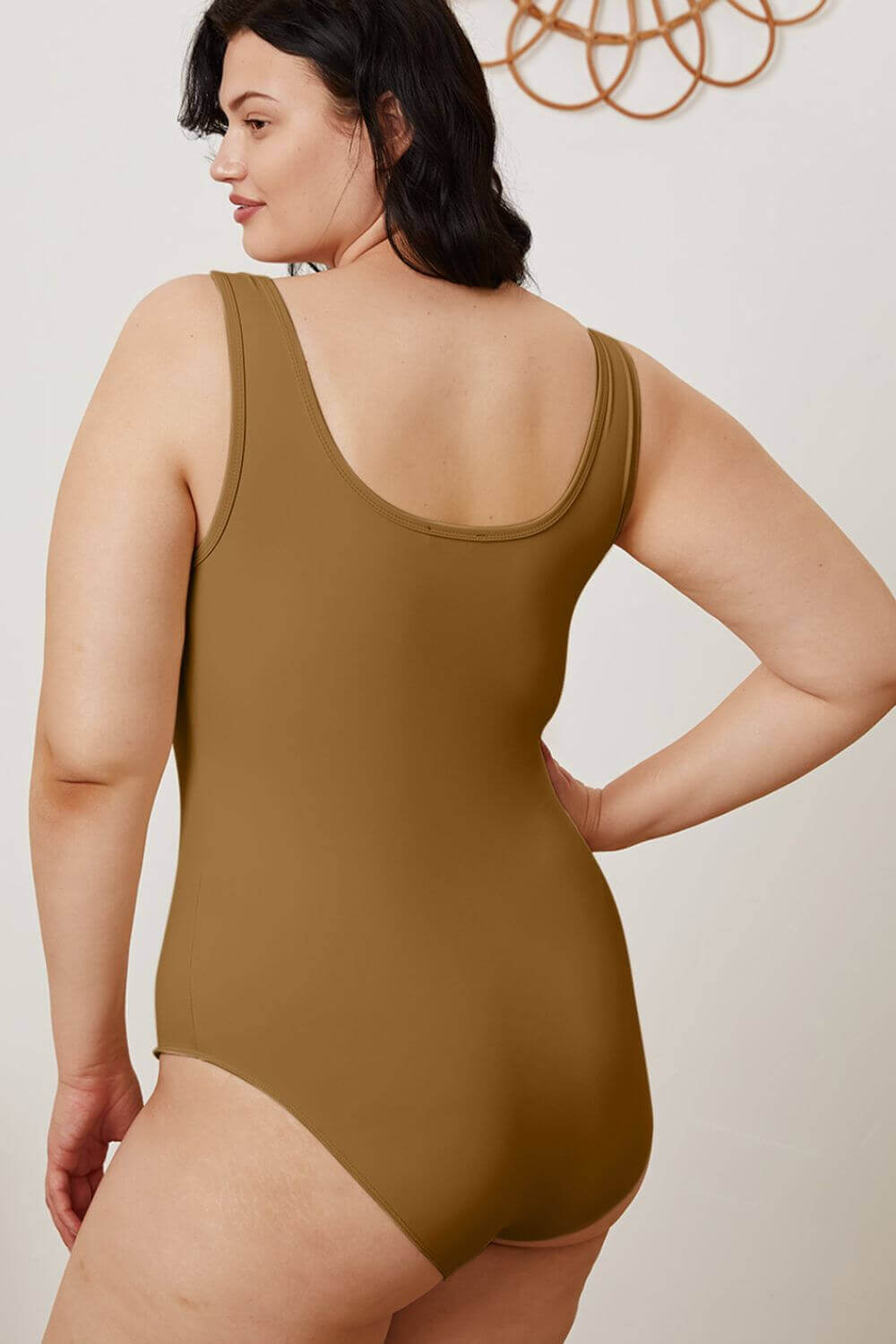 BASIC BAE Full Size Square Neck Sleeveless Bodysuit at Bella Road