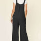 DOUBLE TAKE Full Size Texture Sleeveless Wide Leg Overall at Bella Road