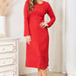 Round Neck Long Sleeve Dress