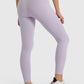 Millennia High Waist Ankle-Length Yoga Leggings in soft lavender, perfect for stylish comfort during workouts.