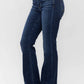 Judy Blue Jeans Frayed Hem Bootcut Jeans with trendy distressed detailing for a stylish and casual look