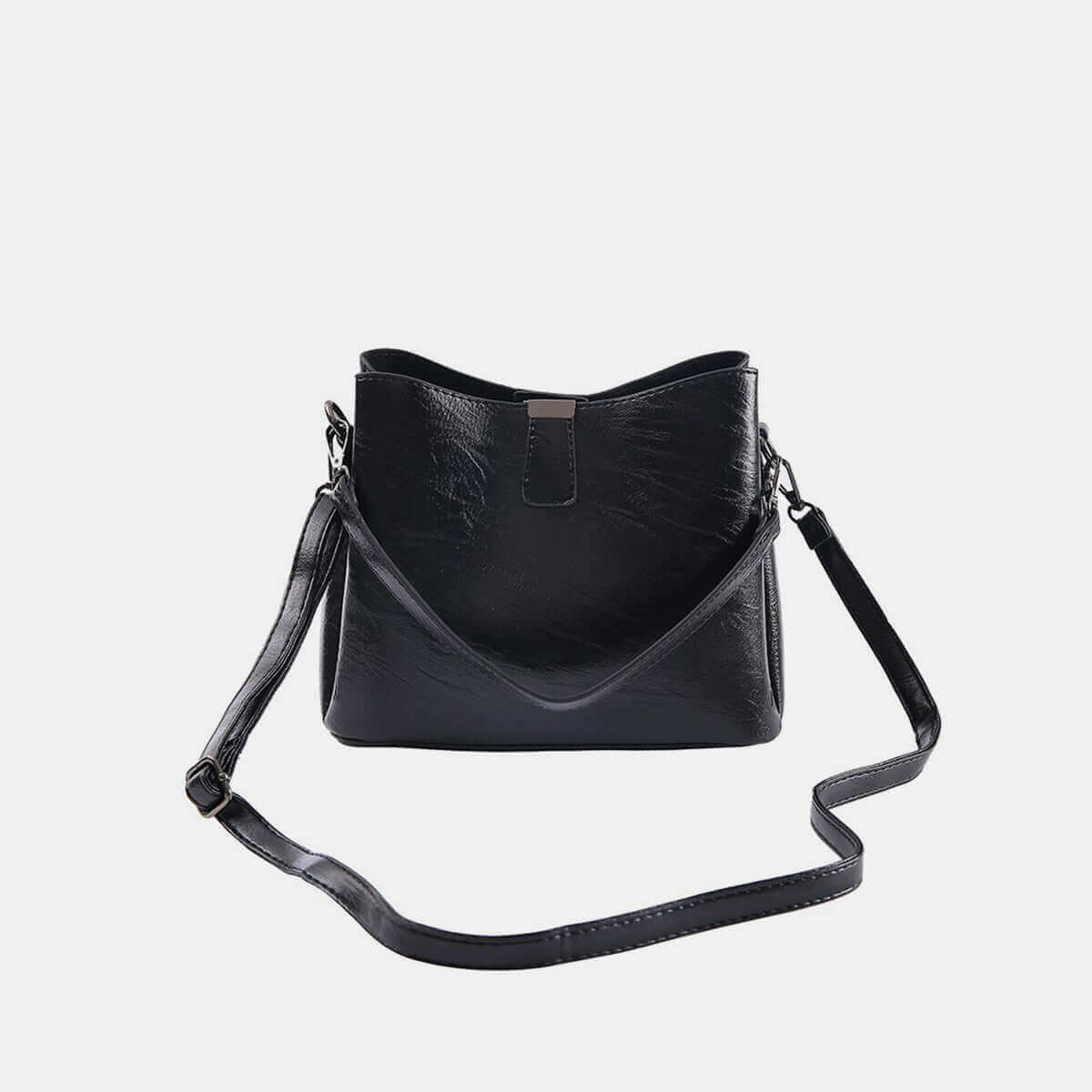 ZENANA Vegan Leather Bucket Shoulder Bag at Bella Road