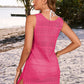 BELLA ROAD Openwork Wide Strap Cover-Up Dress at Bella Road