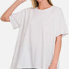 Round Neck Short Sleeve T-Shirt - White