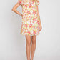 GEEGEE Floral Short Sleeve Mini Dress at Bella Road