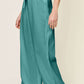 DOUBLE TAKE Full Size Texture Drawstring Wide Leg Pants at Bella Road