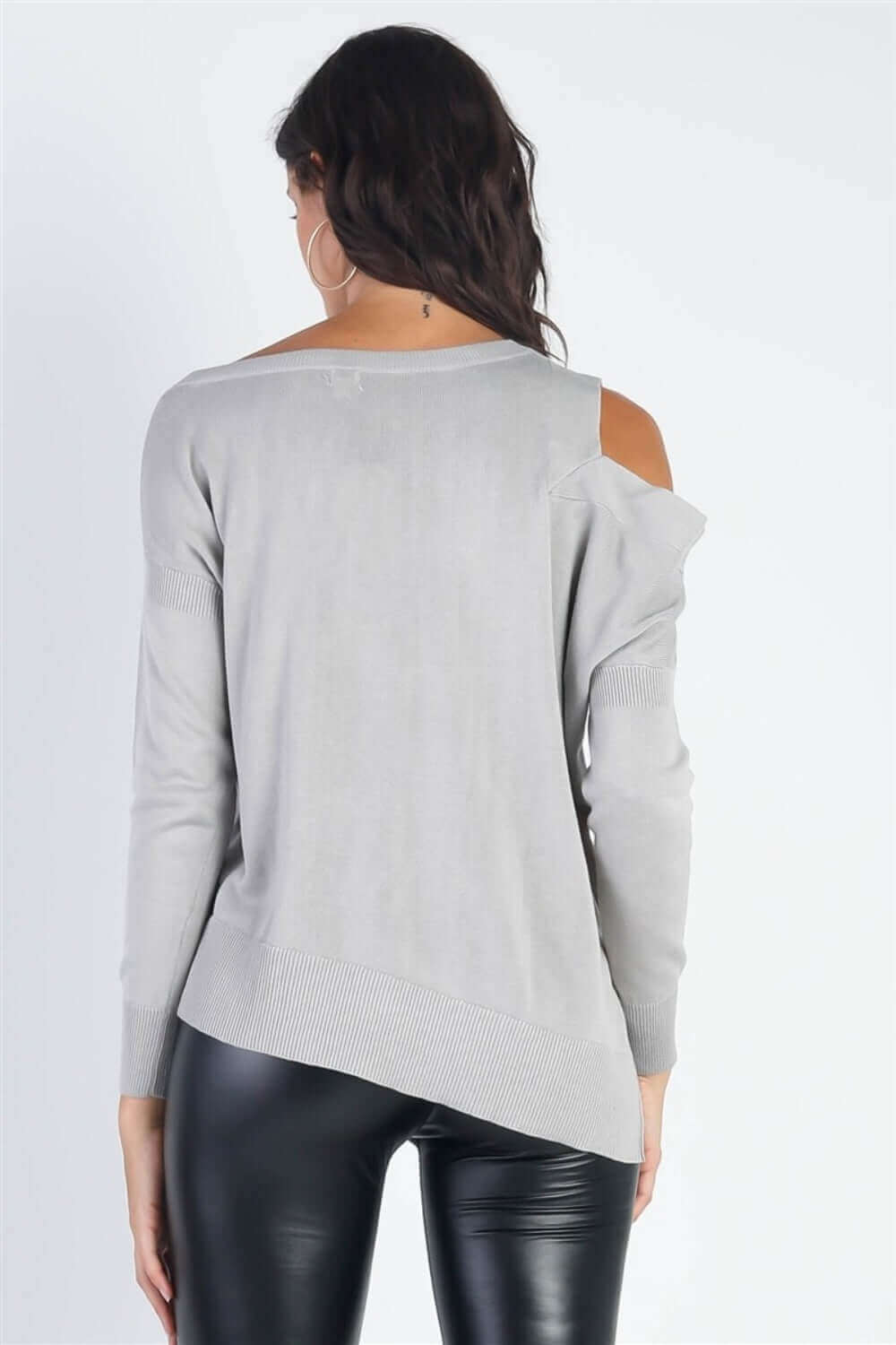 TASHA APPAREL Cold Shoulder Long Sleeve Knit Top at Bella Road