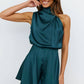 Turtleneck Sleeveless Romper