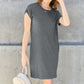 BASIC BAE Full Size Round Neck Short Sleeve Dress with Pockets at Bella Road