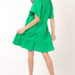 VERY J Texture V-Neck Ruffled Tiered Dress at Bella Road