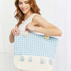 Picnic Date Tassel Tote Bag - Chambray