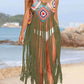 BELLA ROAD Fringe Spaghetti Strap Cover-Up at Bella Road