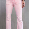 Raw Hem Button-Fly Jeans with Pockets | Petite - Blush Pink