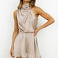 Turtleneck Sleeveless Romper