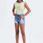 BAYEAS High Rise Bandless Denim Shorts at Bella Road