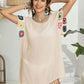 BELLA ROAD Tassel Boat Neck Flutter Sleeve Cover Up at Bella Road