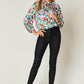 DOUBLE TAKE Full Size Printed Button Up Long Sleeve Shirt at Bella Road