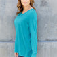 V-Neck Long Sleeve Top