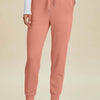 Air Scuba Drawstring High Waist Joggers - Coral