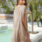 BELLA ROAD Slit Openwork V-Neck Cover-Up at Bella Road