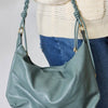 Braided Strap Shoulder Bag - BLUE