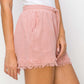 HYFVE Drawstring Frayed Shorts at Bella Road