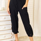 DOUBLE TAKE Decorative Button Cropped Pants at Bella Road