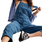 "Fashionable Bella Road Denim Overalls with Wide Straps in Medium Blue - Perfect for Any Adventure!"