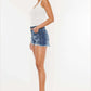 KANCAN Distressed Button Fly Denim Shorts at Bella Road